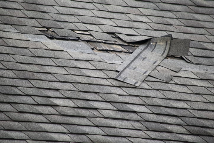 broken roof, roof repair
